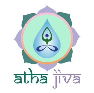Logo-Without-Tag-Line-300x296-2 Yoga-themed logo with lotus and text.