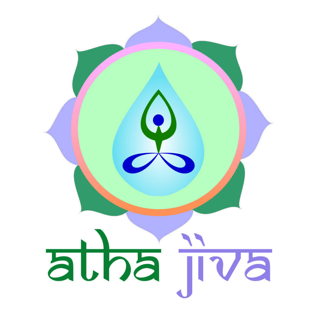 A logo of the yoga studio athjiva.